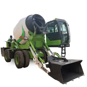 Small Self-loadng Concrete Mixer Truck Ready Mix Concrete Mixer Design of Mixer Truck Portable Automatic Wheel Concrete Mix