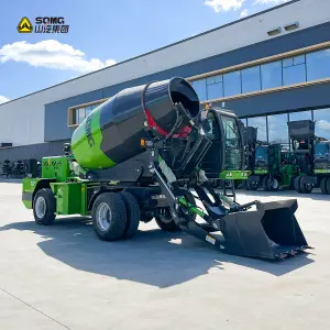 Mixing Truck and Loading Car 0.5/0.8/1.2/1.8/2/2.6/3.5/4/5.5/6.5CBM Mini Truck Concrete Mixer Cement Mixer with Loading Hopper