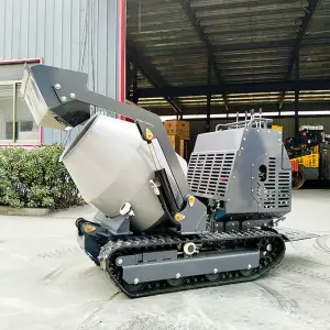 EPA CE Self-Loading Mini Dumper Concrete Mixer Truck 300L Mobile Cement Mixing Tank