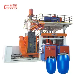 60L 120L Blue Plastic Drum Storage Containers Plastic Barrel Bottle Blow Molding Making Machine