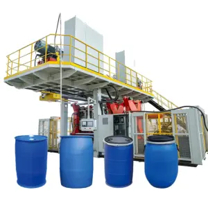 200L Liter 220L Chemical Blue Barrel Double L Ring Plastic Drum Extrusion Molding Blow Moulding Making Machine