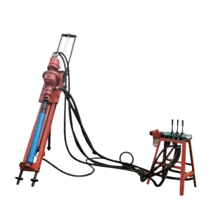 - 15m Skid-Mounted Rock Drilling Rig Small Pneumatic with 220v Motor Gear and Gearbox Core Components