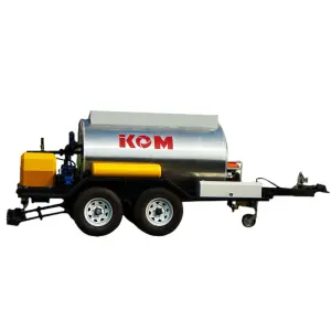 IKOM Road Construction Asphalt Distributor Trailer Truck Machinery for Equipped With Self-suction Port for Emulsion