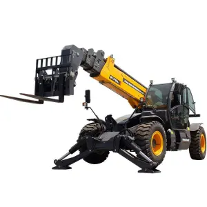 diesel Powered Small 4 Wheel Drive 5ton Load Telescopic Boom Forklift Trucks