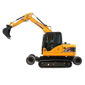 Construction Machinery 9ton Wheel-crawler Walking Mini Digger Wheel Excavator Discount Mini Excavator