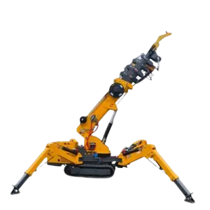 Tracked Spider Crane 16 Tons Full-slewing Mini Crawler Crane with Optional
