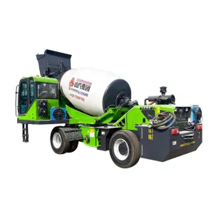 5.5cbm Automatic Loading Mixer Truck 4wd Transit Self Feeding Mixer Machine
