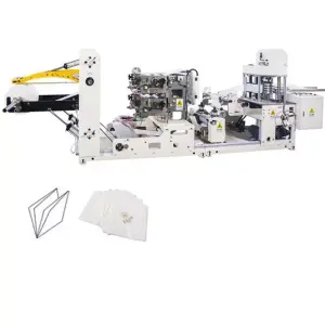 Tissue Napkin Cutting and Edge Folding Machine Automatic Towel Tissu Paper Making Machines