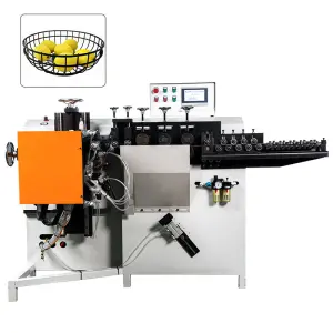 3-8mm Model Ring Making Machine 2D Wire Flat Forming Bending Machine Automatic Wire Ring Making Machine with Butt Welding