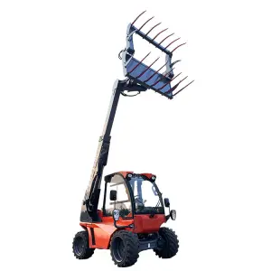 1.4 Ton Telescopic Telehandler - Mini Wheel Loader with Bucket and Forklift for Versatile Farm and Construction Lifting