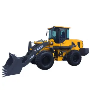 Articulated 3000kg Compact Tractor Loader - Heavy-Duty Front End Bucket for Large-Scale Farming and Construction