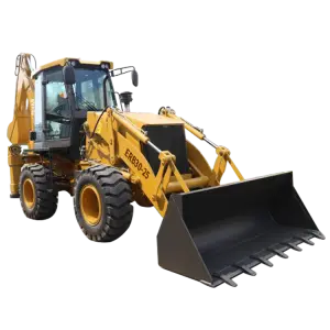 2.5 Ton Compact Tractor Loader Backhoe - Versatile Mini Digger and Front-End Loader for Farm and Construction Projects