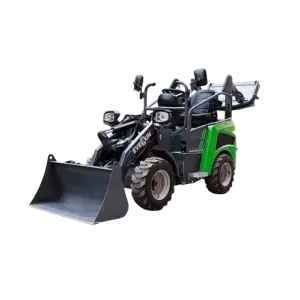 800kg Electric Mini Front Loader - Zero-Emission Compact Tractor for Quiet, Eco-Friendly Landscaping and Construction