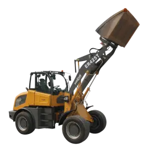 2.5 Ton Diesel Mini Tractor Loader with Mulcher Attachment - 4WD for Heavy-Duty Landscaping and Land Clearing