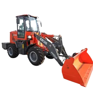 Manual 2-Ton Articulated Mini Tractor Loader - Compact Farm Shovel for Tight Spaces and Heavy-Duty Landscaping