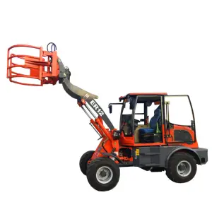 Robust 1200kg Micro Mini Loader - Compact Earth-Moving Machinery for Tight Spaces and DIY Construction Projects