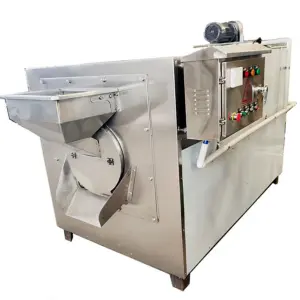 Drum Type Gas Electric SoyaBean Chickpea Ground Nut Cacao Cocoa Bean Drying Roaster Roasting Machine