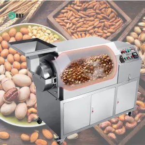 Small Nut Roasting Machinery Air Coffee Roaster Machine Roasted and Salted Peanut Making Machine
