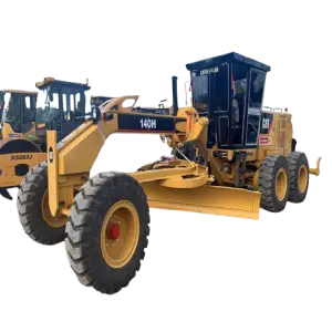 Original USA-Made Caterpillar 140H Motor Grader - Certified Used CAT Machine for Professional Road Construction and Land Leveling