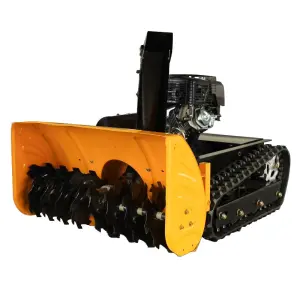 Remote Control Crawler Snowplow Road Snow Thrower Crawler Snowplow Snow Removal Machine Mini Snow Sweeper Robot