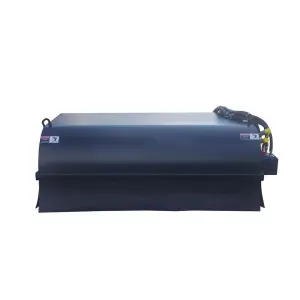 Hydraulic Power Pickup/Box Broom Sweeper with Bucket Attachment for Skid Steer Loader