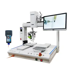 Computer Soldering Machine Auto Robot and Place Robotsoldering Point Solder Iron Desktop 3 4 Axis PCB Soldering 150W