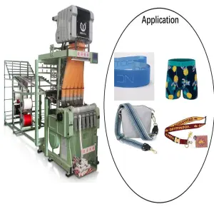 Computerized Jacquard Fabric Loom Machine for Elastic Jacquard Band Weaving