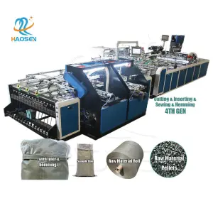 Automatic 50kg HDPE pp Woven Bag Making Machine and Circular Loom Printing Automatic PP Woven Bag Production Line