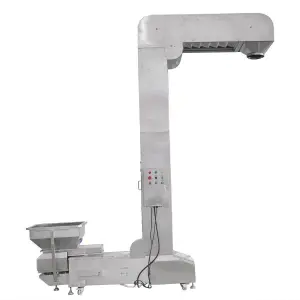 Food Industry Salt Paddy Oats Material Lifting System Z Type Covered Bucket Elevator Z Shape Bucket Conveyor