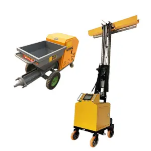 Construction Wall Plastering Robot Render Mortar Spray Equipment Cement Plastering Machine Wall Automatic Rendering Machine