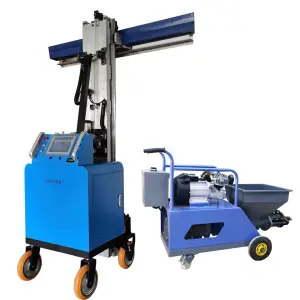 Plastering Machine for Automatic Wall Plaster Smoothing Automatic Rendering Plastering Machine Cement Wall 3.3m