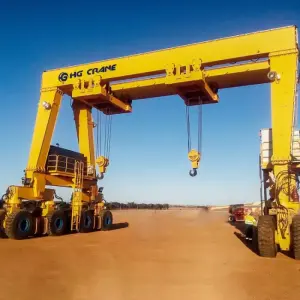 Crane Rubber Tyre Container Gantry Crane 10 Ton 20 Ton 40 Ton 60 Ton RTG Crane 30 Ton Straddle Carrier