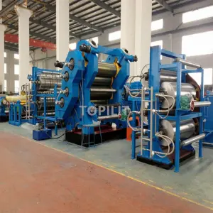 4 Roll Rubber Calender Machine Rubber Calender / 3 Rollers Calendering Machine Rubber Mixing