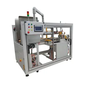 Melt Glue Case Erector with Integrated Auto Bottom Seal High-Speed Carton Forming