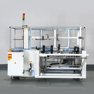 Fully Automatic Carton / Case /Box Erecting and Bottom Tape Closing Sealing Machine / Industry Carton Erector Machine