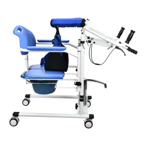 Electric Patient Lifting Transfer Chair for Elderly Disabled Wheelchair Toilet Commode Rehabilitation Therapy Supplies