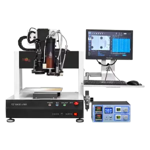 Desktop Ccd Visual Melt Jet Automatic Glue Injection Dispensing Machine Robot Two Component