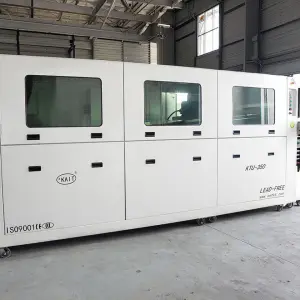 XMW-450 Series Pick Place Robot Programming Automatic Dual Lane Wave Soldering Machine for Electronics Manufacturing Motor