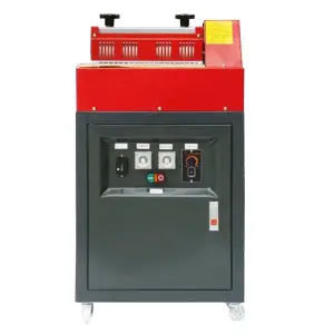 Electric Drive Semi-Automatic Melt Glue Laminating Machine for Wood Case Gift Box EVA Paste