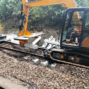 Railway Track Maintenance Machine Sleeper Changer Crawler Excavator