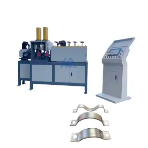 Full Automatic Flat Metal Iron Steel Hoop Clamping Bracket Bending Machine Punching and Cutting Machine