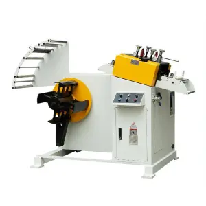GO-200 Automatic Coil Uncoiler Decoiler Combine Sraightener Leveler Machine
