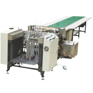Mechanical Water Paper Pasting Gluing Machine Cold Glue Automatic Sheet Feeding for Chemical Beverage Industries Wood Packaging