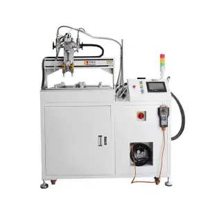 Double-Valve Automatic Gluing Potting Machine L1280mm*W1100mm*H1800mm for Cold Melt Glue Wood Carton Packaging