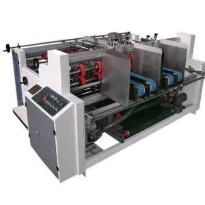 Carton Folder Gluer Machine/two Cartons Joint Glue Machine/double Pieces Gluing Machine