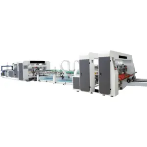Carton Making Machine /Automatic Carton Box Folder Gluer Stitching Machine /box Folding Gluing Stitching Machine