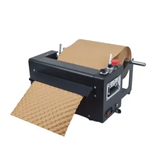 Automatic Pressing Pad Cushion Void Fill Kraft Making Bubble Paper Cushion Machine