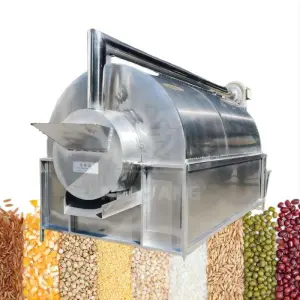 Stainless Steel Grain Drum Dryer Cylindrical Rotary Dryer Rotary Kiln and Dryer for Puffed Corn Snack