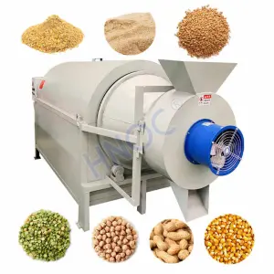 Maize Rotary Wood Chips Drum Grain Cleaner Epoxy Electric Dryer Machine With Paddy