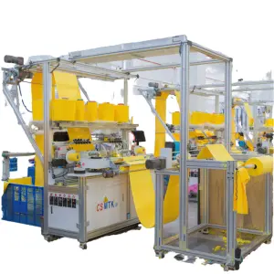 Automatic Towel Machine Automated Long Stitching Warp and Weft Knitted Towel Machine Full Auto Microfiber Sewing Machine